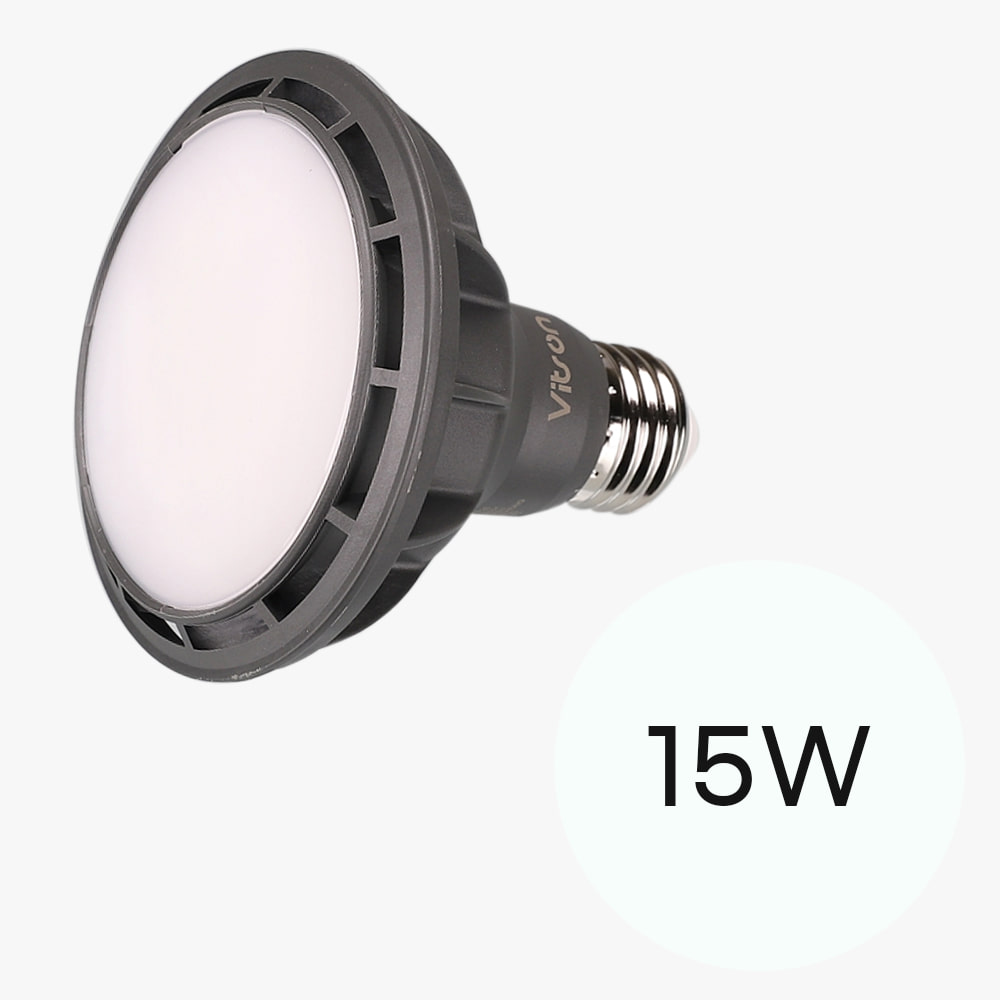 LED PAR30 확산형 15W 블랙 전구 주광색 파삼공 램프 조명