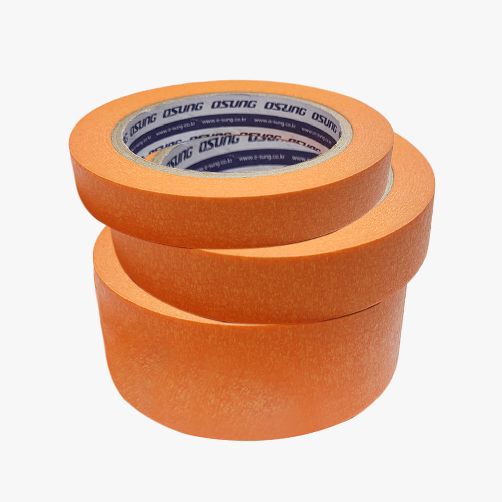 마스킹 테이프 15~50mmx40m 오렌지 1개 종이 보양 페인트 도배 도색 도장 규격선택